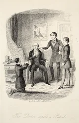 O médico expulsa um aluno, de Frank Fairleigh ou cenas da vida de um aluno particular, pub. c.1870